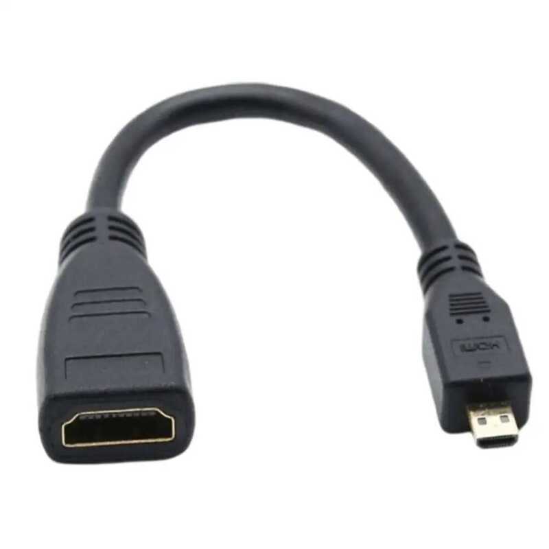 Micro สายส่งข้อมูล To HDMI 4K 60Hz สำหรับ Raspberry Pi 5/Pi 4 Hero 7 6 A6000 กล้อง HDTV 15 ซม. 5/