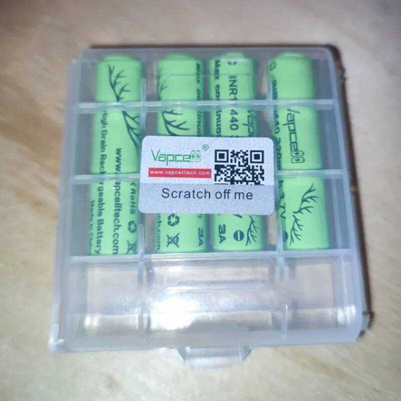 Vapcell แบตเตอรี่ INR 100% ของแท้ 320mAh 3A 3.7V แบบ Flat Top HKJ Test Discharge ชาร์จใหม่ได้ 10440