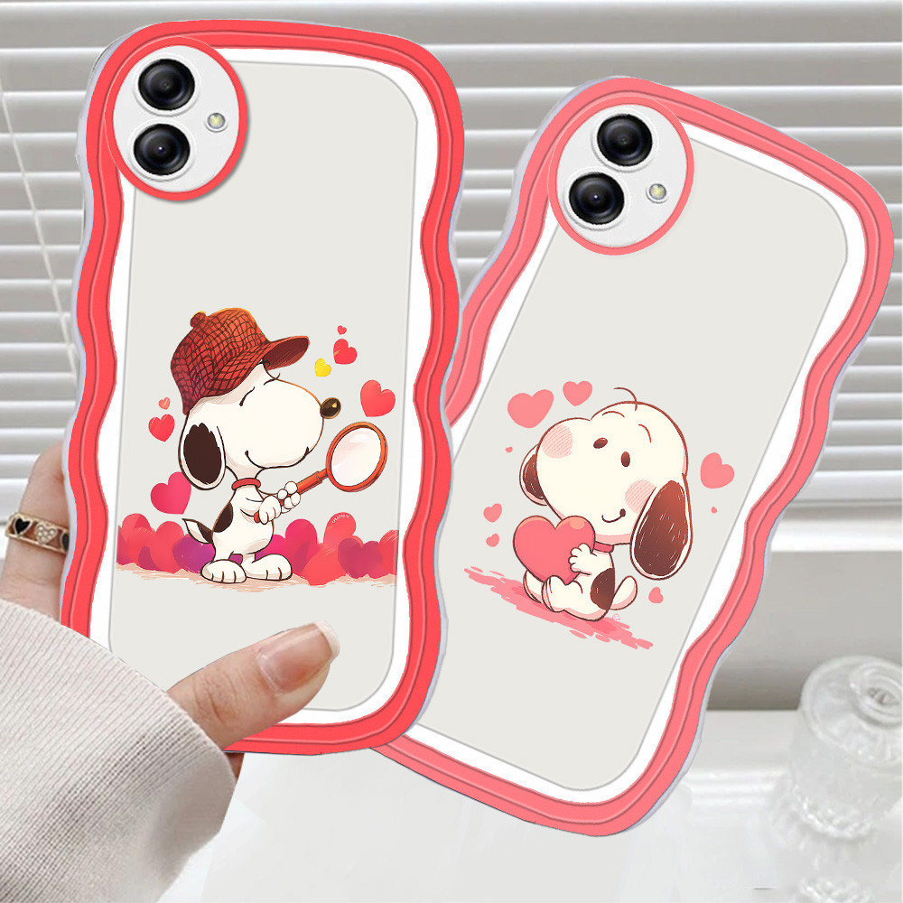 CA1 Snoopy Love Casing สําหรับ Samsung A03S A04E A04 A06 A03 Core A05 A05S A07 เคสโทรศัพท์ TPU