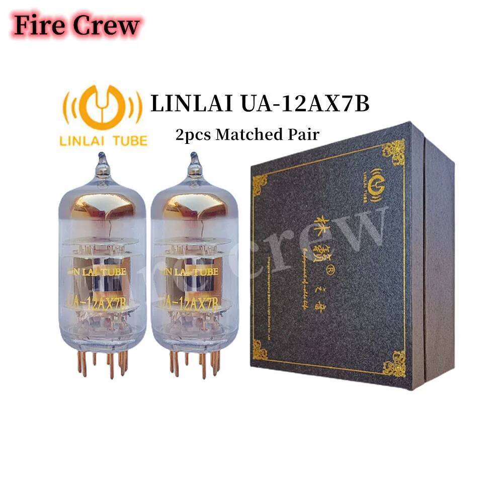 Fire Crew LINLAI UA 12AX7B 12AU7 12AX7 ECC83 ECC82 สูญญากาศหลอด B759 7025 B749 สําหรับเสียงไฮไฟวาล์ว