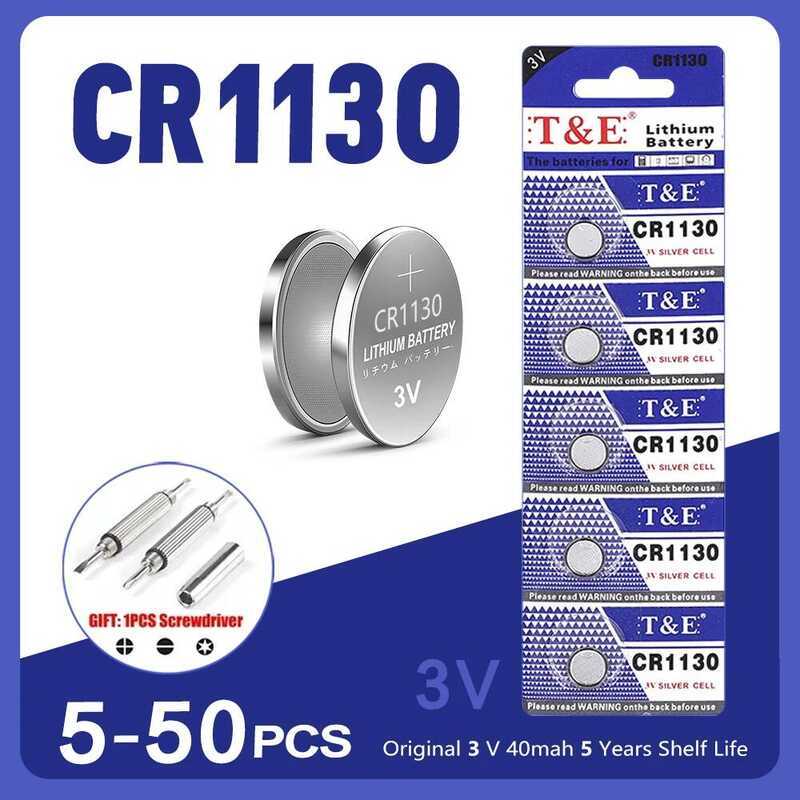 3V 5PCS-50PCS CR1130 แบตเตอรี่ลิเธียมแบบปุ่ม KL1130 BR1130 LM1130 DL1130 CR 1130 แบตเตอรี่นาฬิกาสำหร
