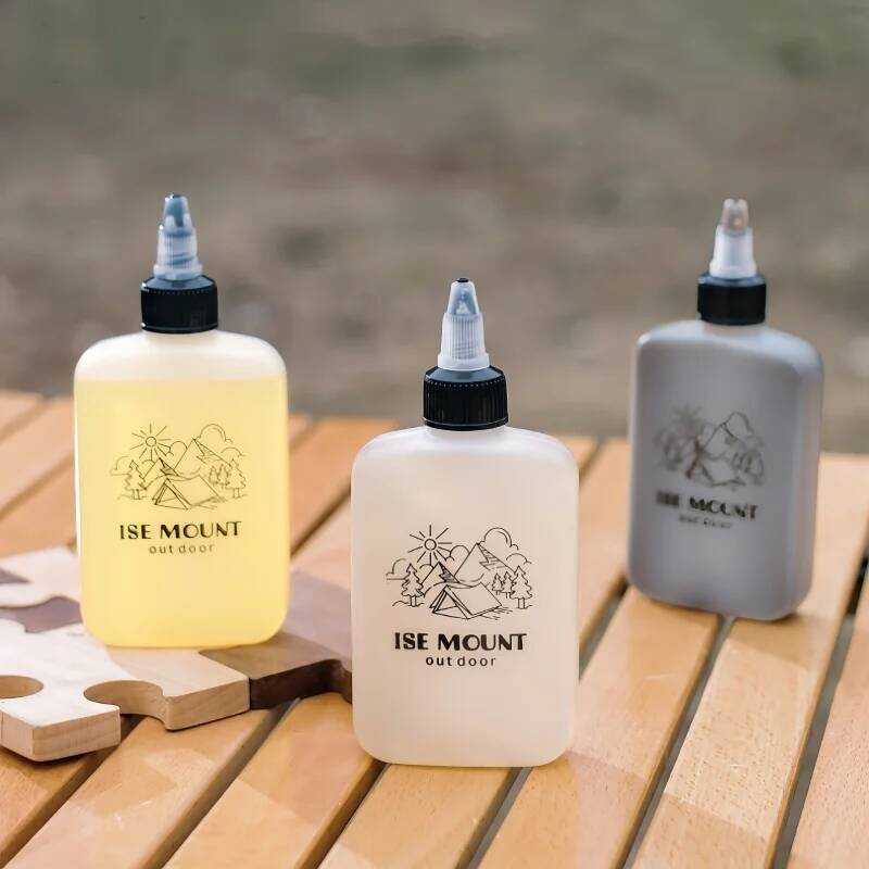 C 1Pcs Outdoor Camping Seasoning Bottle 120Ml Leakproof Vinegar Jar Squeeze Bottle Coffee Syrup Bot