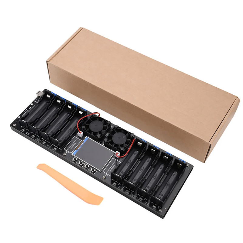 8 Channel 18650 Lithium Battery Capacity Tester Module MAh MWh Digital Battery Power Detector Modul