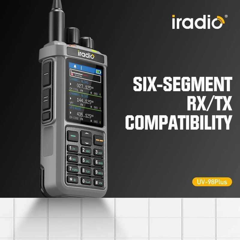 ▥ Iradio Uv-98 Plus Walkie Talkie 10 วัตต์ Cross Band Repeater Triple ความถี่สแตนด์บาย 1024 ช่อ