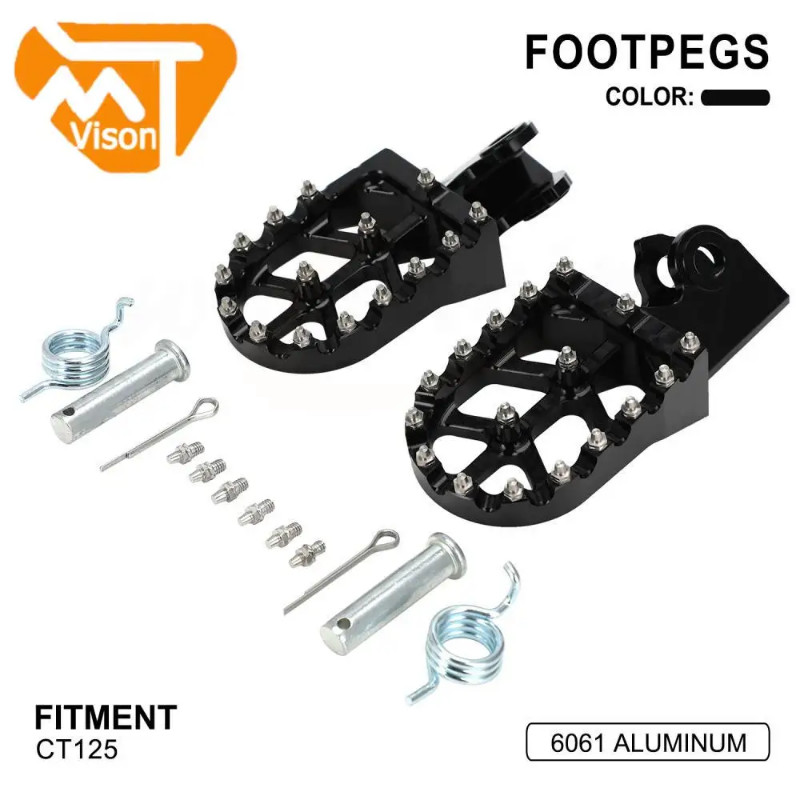 Footpegs Footpedals Motorcycle Accessories 6061 Aluminum Foot Pegs Foot Pedals Footrests Foot Rests