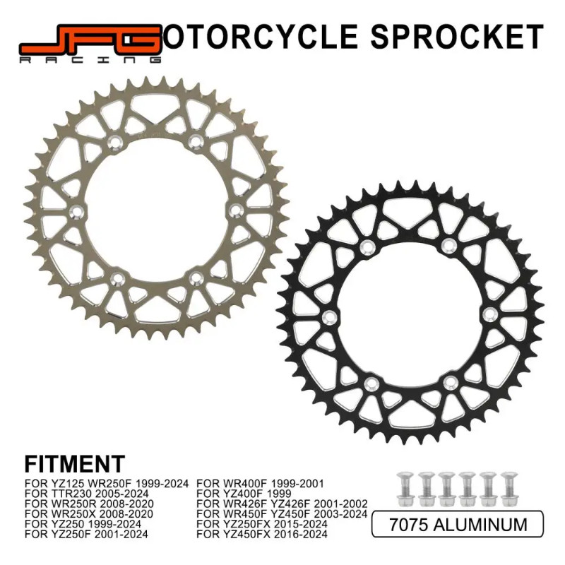 Motorcycles Accessories Sprockets 48T 150mm For YZ125 YZ250 YZ WR 250F 400F 250FX 450FX 250R 250X 4