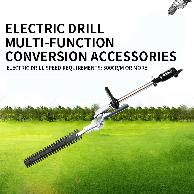 Electric drill modified hedge trimmer conversion head portable small hedge trimmer trimming leaf hi