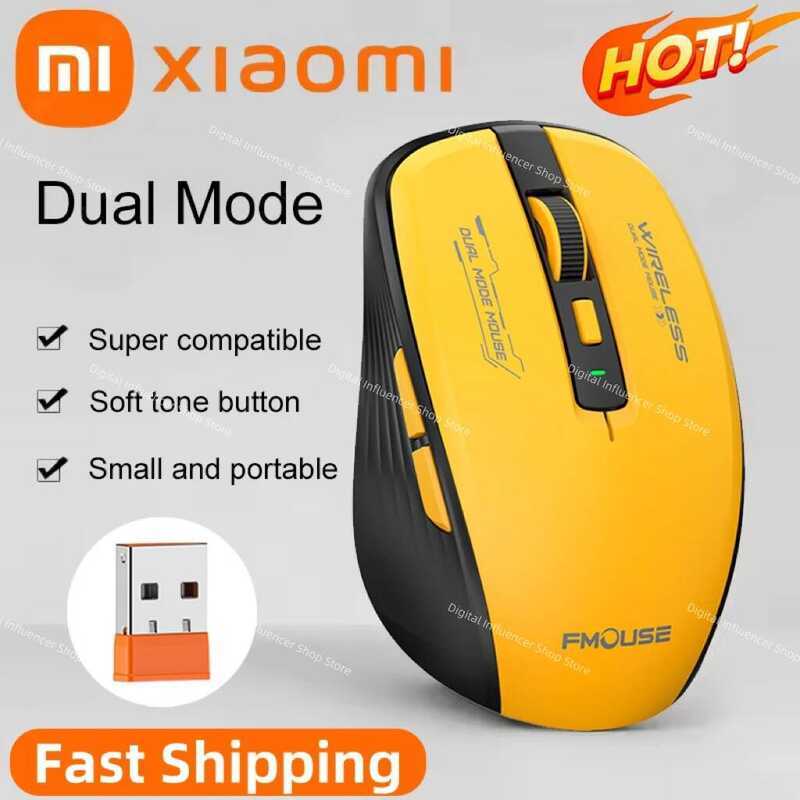 Xiaomi ไมโครโฟนไร้สาย M303L Bluetooth 2.4G โหมดคู่ 1600 DPI เงียบ สำหรับแท็บเล็ต โน้ตบุ๊ก พีซี ออฟฟิ