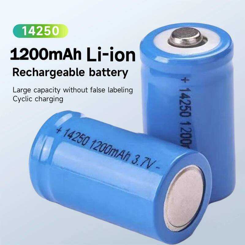 ER14250 แบตเตอรี่ลิเธียม ขนาด 3.7V 14250 LS14250 ER14250H 1/2-R6 1/2 AA 1200mah ชาร์จได้