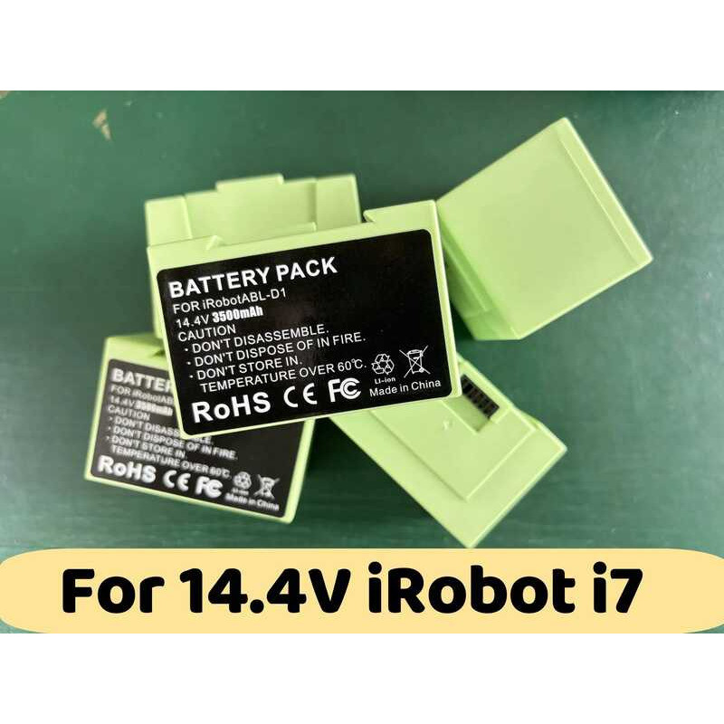 14.4V แบตเตอรี่ทดแทน สำหรับ iRobot Roomba e และ i Series i7+ e5 7150 7550 i3 3150 i3+ 3550 i4 4150 +