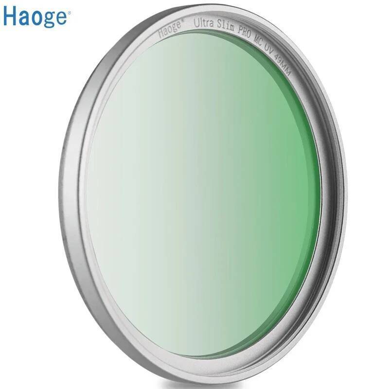 Haoge 49 มม.MC UV เลนส์ป้องกันสําหรับ fuji X100VI x100f X100V X100S X100T เลนส์กล้องเงิน