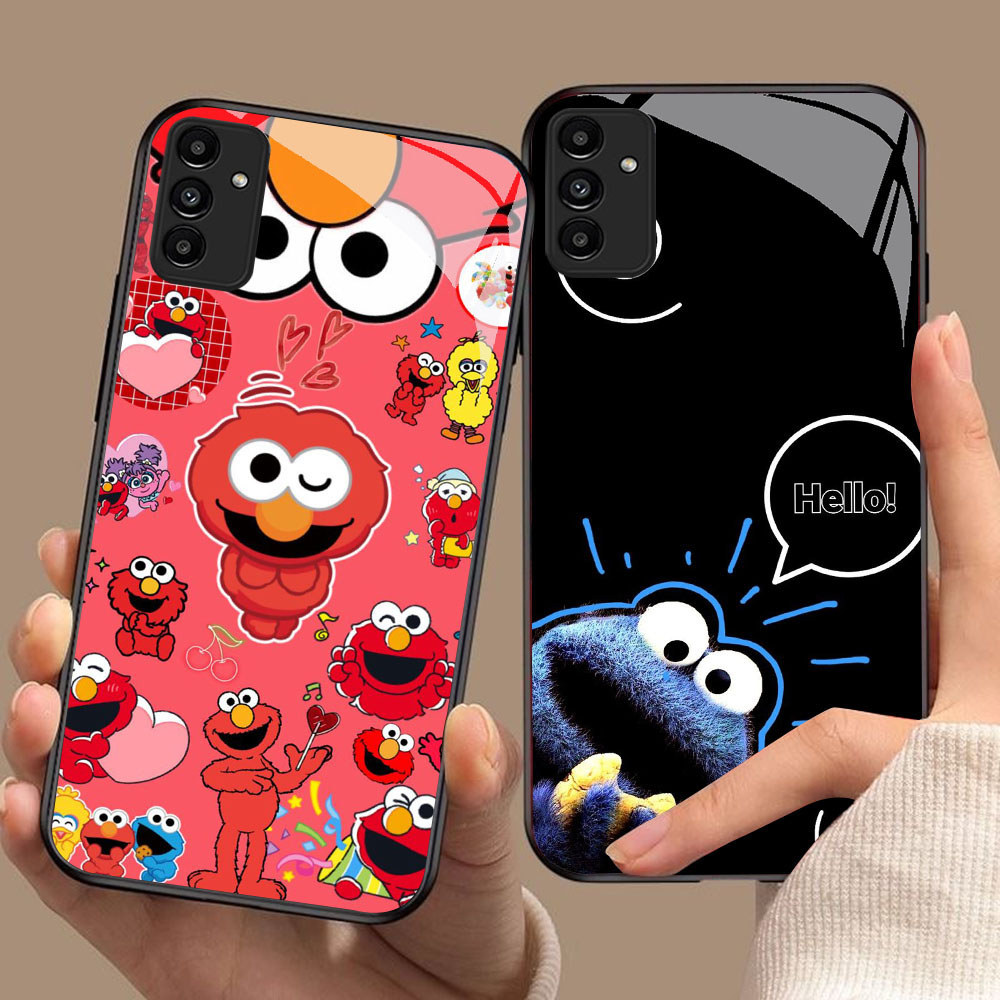 YS-85 Sesame Street HD Glass Casing สําหรับ Samsung A05S A35 A55 A24 A14 A15 A04S A34 A25 M15 A54 S2
