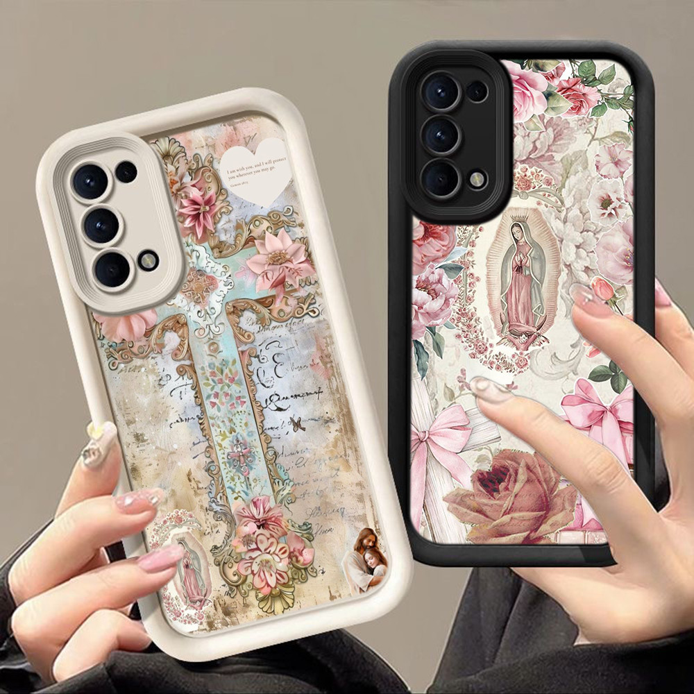 สำหรับ Vivo Y02 Y11 Y15 Y16 Y17 Y28 Y21 Y20 Y20i เคสโทรศัพท์มือถือ ดวงตานางฟ้า กรณ AB77 Flower Godde
