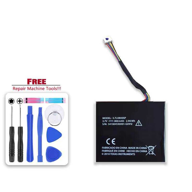 Battery 3.7L0800SP For Texas Instruments N2 AC 2L1 A For TI-Nspire CX Cas 541384530001-G0912 Series