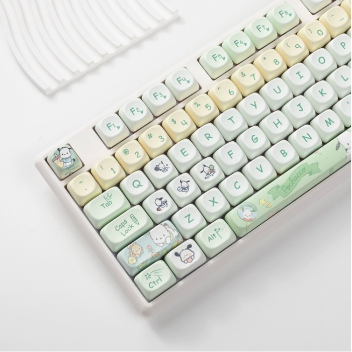 Pacha Dog Keycaps MOA ความสูง PBT Keycaps ระเหิดห้าด้านน่ารักที่กําหนดเองส่วนบุคคล Keycaps