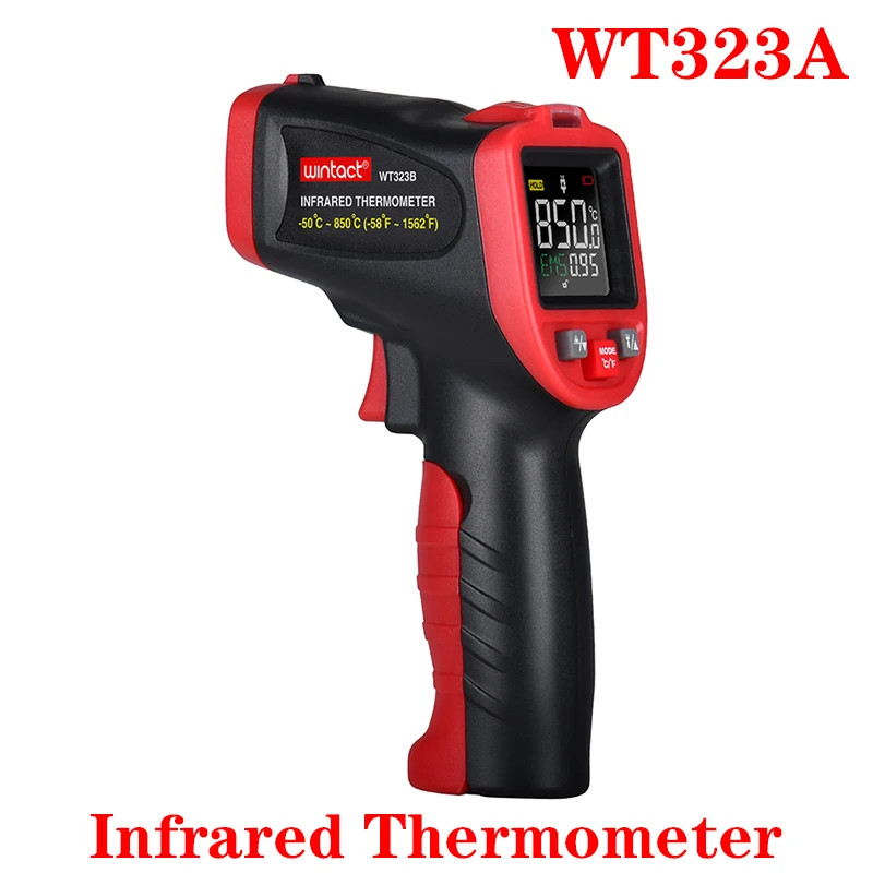 5PC Digital Infrared Thermometer WT323A Non-Contact Laser IR Thermometer Gun Pyrometer Industrial D