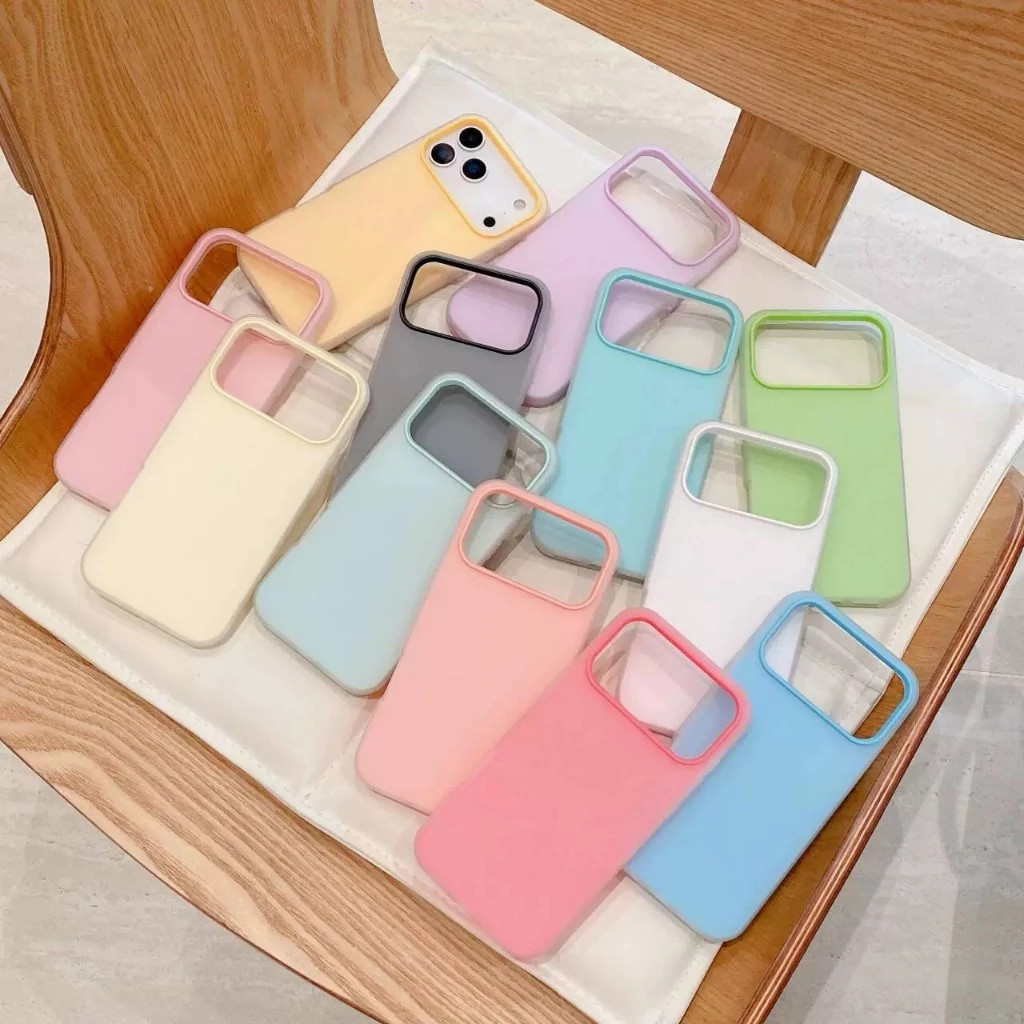Macaron สีทึบ 2in1 Jelly เคสโทรศัพท์สําหรับ Realme 14 5G 14T 14X 13 12X 12 11X 11 5i 6i 5 7i หมายเหต