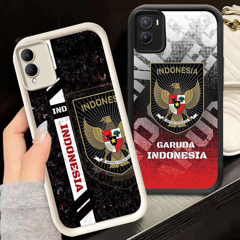 TS-92 ทีมชาติอินโดนีเซียปลอกกันกระแทกสําหรับ VIVO Y16 Y35 Z9 Y02S Y56 IQOO Y28 Y17S Z9X