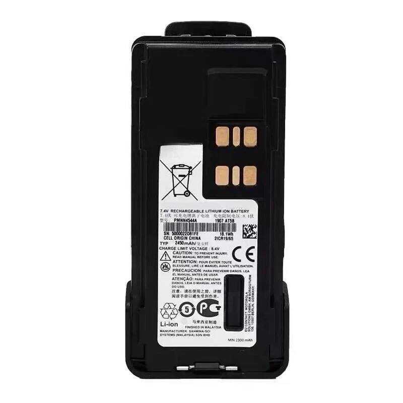 ۞ ۞ 2450Mah Pmnn4544a แบตเตอรี่สําหรับ Motorola Ip68 ใช้ได้กับ Dp4400 Dp4600 Dp4800 Xpr3500 Xpr