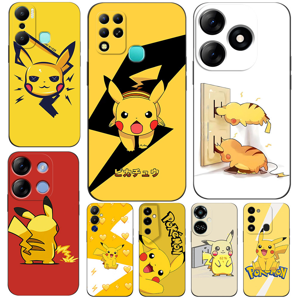 สําหรับ TECNO POVA NEO 2 NEO 5G LE6J 4 PRO LG8N ฝาครอบโทรศัพท์น่ารัก Pokemon Pikachu
