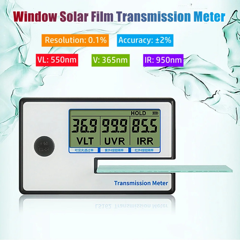 High Precision LS162 Similar Glass Window Tint Meter Solar Film Transmission Meter VLT UV IR Reject