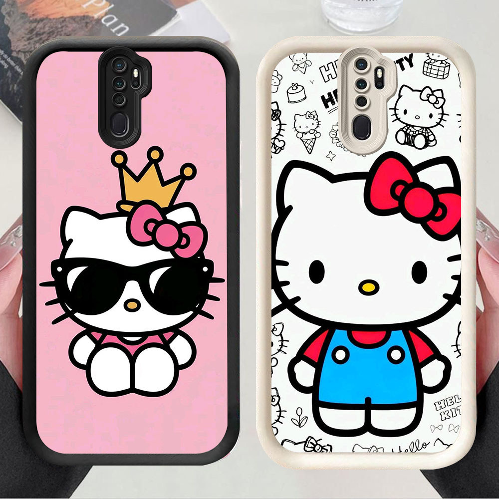 TS-61 Hello Kitty Leopard เคสกันกระแทกสําหรับ OPPO A9 A5 F11 Reno 8T 2Z 2F Pro