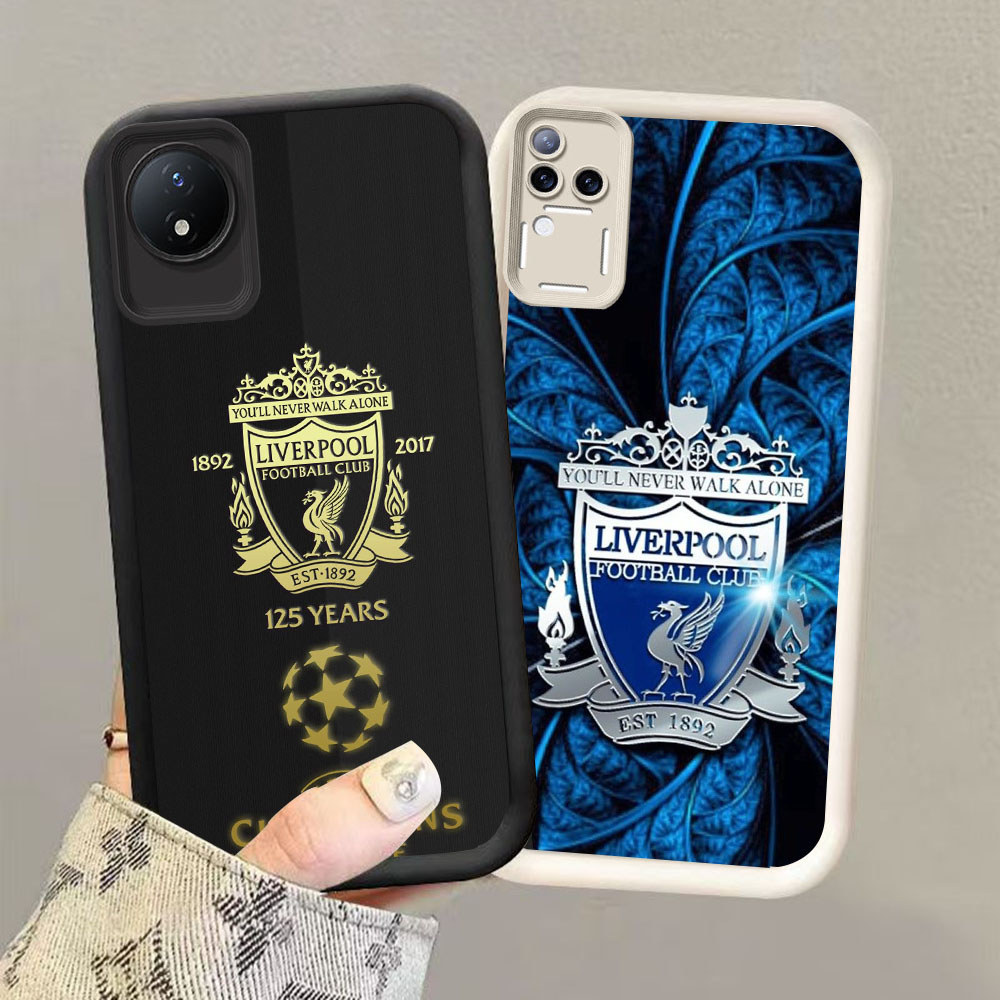HK-33 Liverpool Football Club เคสกันกระแทกสําหรับซิลิโคนสีดําและสีขาว VIVO V30 Y02a V30E V50 Y02 T4 