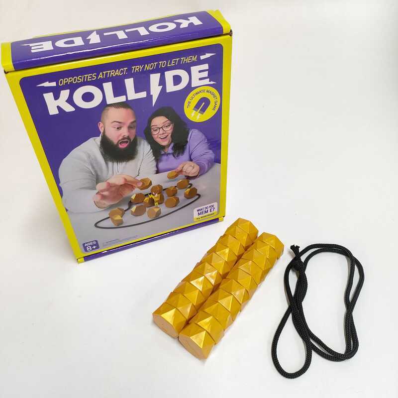 Temu Gold Nuggage Magnetic Effect Chess Tabletop Battle Game Toy Magnetic Lightning Chess Piece