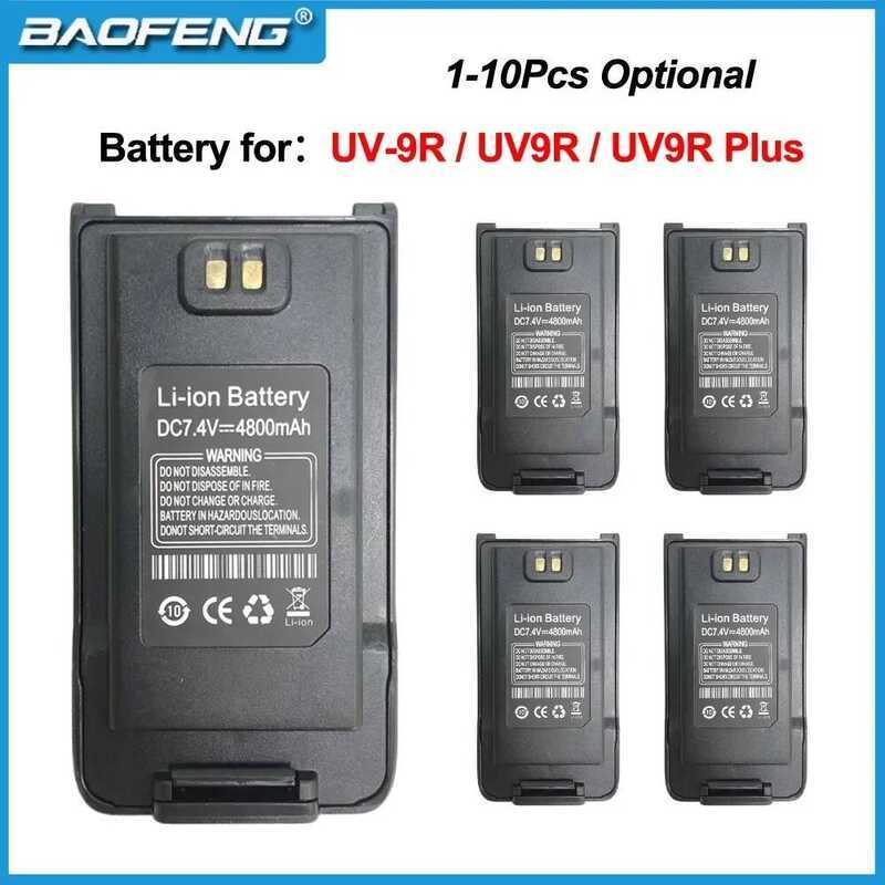 ۞ แบตเตอรี่เดิม 7.4V 4800Mah แบตเตอรี่สําหรับ  Uv9r PLUS Uv-9R Uv9r-Era Walkie Talkie แบ