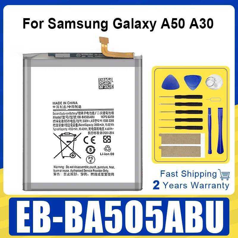 XDOU แบตเตอรี่ EB-BA505ABU สำหรับ Samsung Galaxy A50 A505F SM-A505F + เครื่องมือที่มาพร้อม SM- +