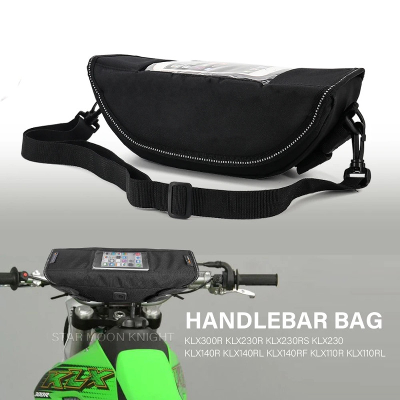 Handlebar Bag For Kawasaki KLX300R KLX230R KLX230 KLX140R KLX110R KLX110RL Accessories Portable Sto