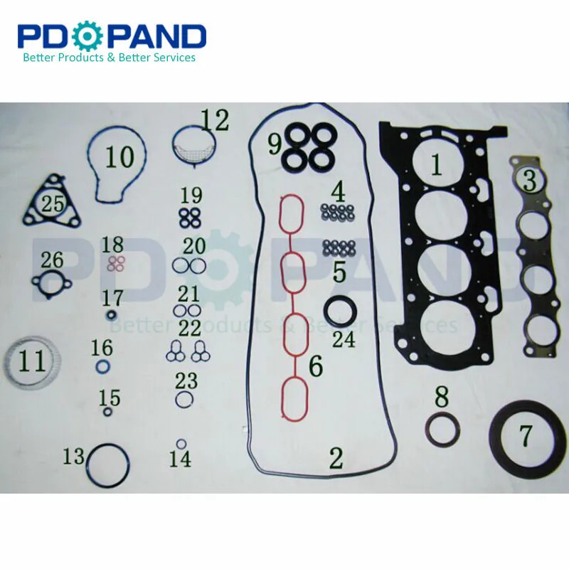 1ZRFE 2ZRFE 3ZRFE 1ZR-FE 2ZR-FE 3ZR-FE Full Engine Gasket Set For Toyota AURIS/ALTIS/AVENSIS Saloon