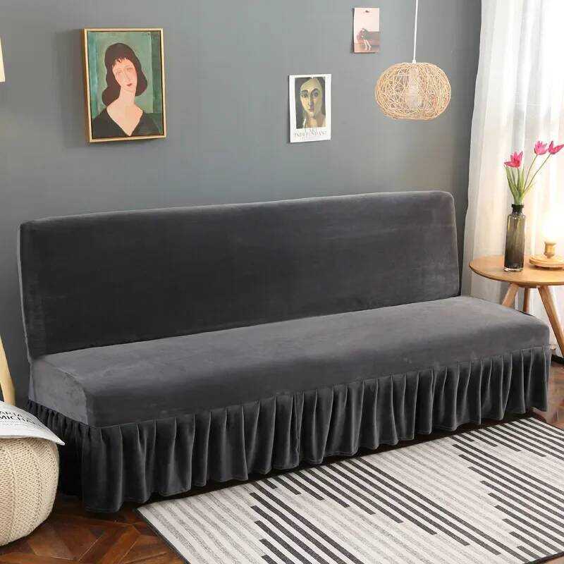 สลีปคอฟเวอร์สำหรับโซฟา Veet Futon Armless Sofa Bed พลัสหนา 1 ชิ้น