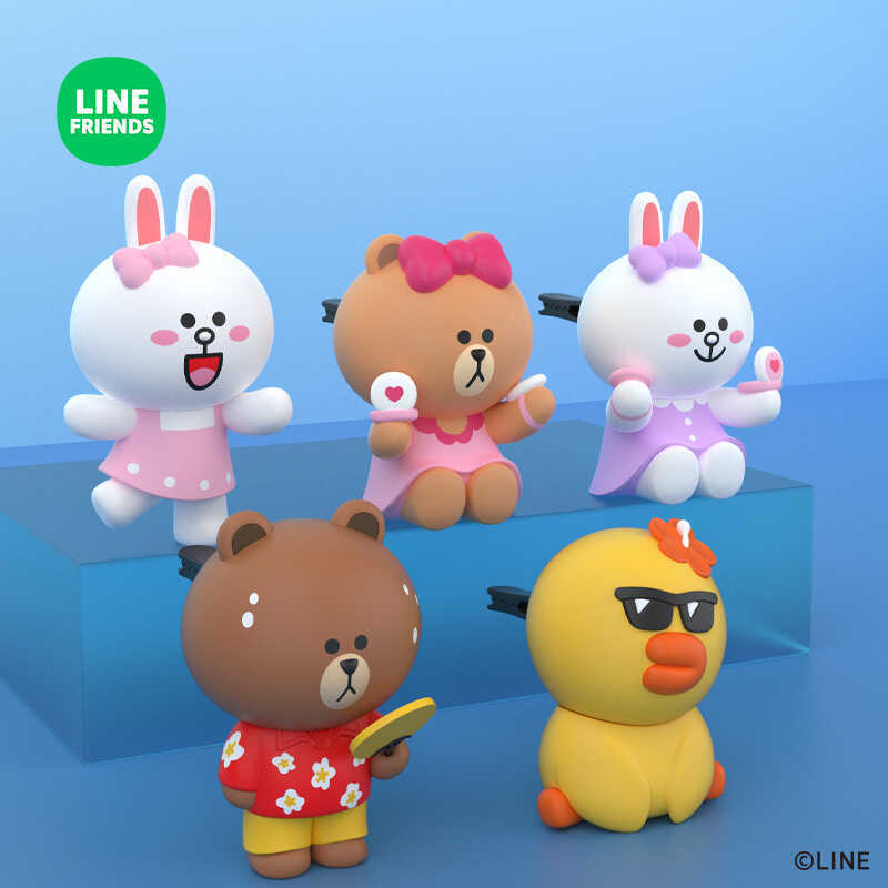 Linefriends Brown Bear Car Air Outlet Aromatherapy Car Perfume Creative Cartoon Jewelry Aromatherapy