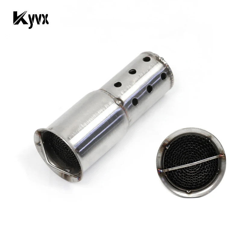 51mm Inlet Motorcycle Exhaust Muffler Adjustable DB Killer Silencer Reduce Noise Sound Eliminator F