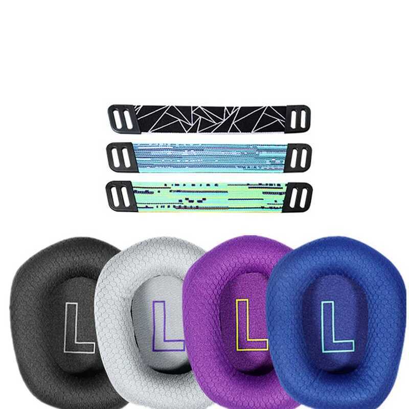 Logitech แผ่นรองหูฟังสำหรับ G733 G 733 แผ่นรองหูฟังฟองน้ำนุ่ม เบาะโฟมทดแทน อุปกรณ์เสริมหูฟัง