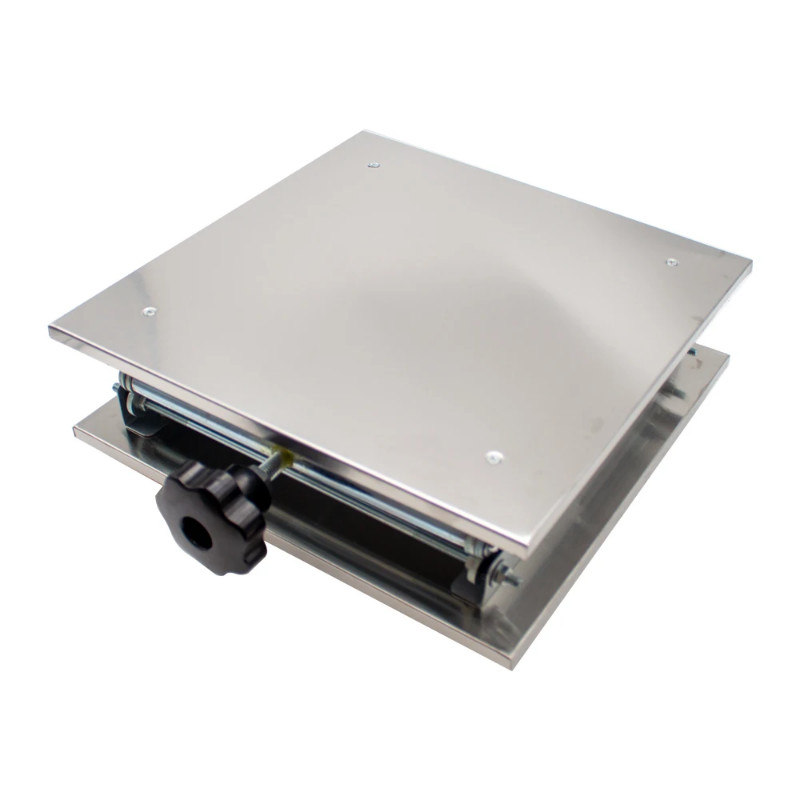 30x30CM Manual 304 Stainless Steel Lifting Table Z-Axis Sliding Table Laboratory 9-46CM Screw Lifti