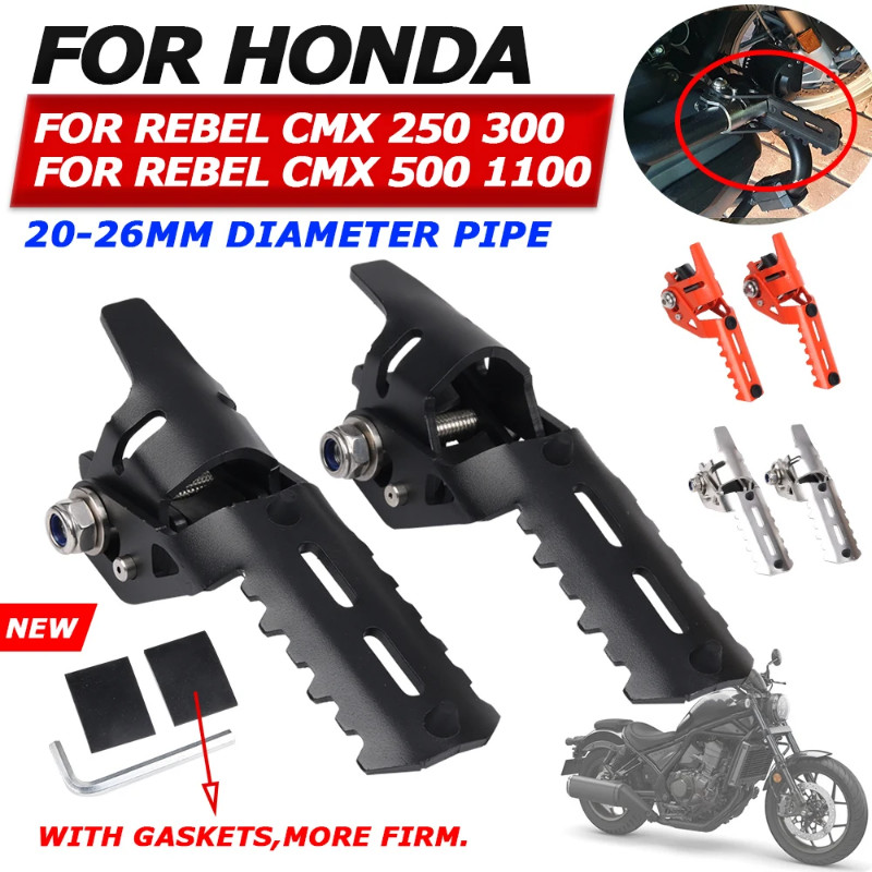 For HONDA Rebel 250 300 500 1100 CMX CMX1100 CMX 1100 Motorcycle Accessories Front Foot Pegs Rests