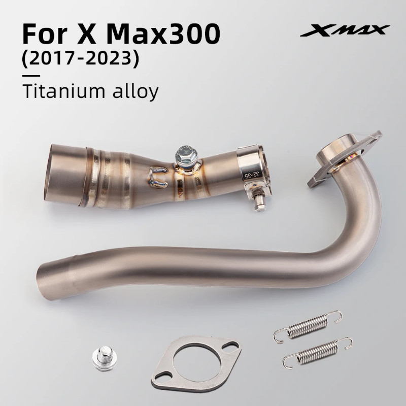 For XMAX 300 XMAX300 XMAX 250 XMAX250 2017-2021 Full Exhaust Muffler System 51mm Exhaust Muffler ti