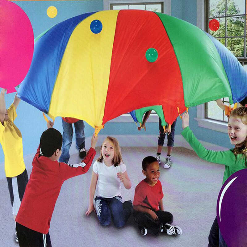 2.3.4.5.6.7m พับเด็ก Parent-Child Early Education ร่มสายรุ้งอนุบาล Sense Integration การฝึกอบรมของเล