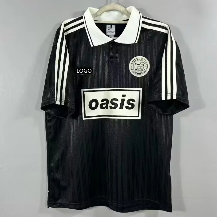 เสื้อบอลชายสีดำ Oasis คุณภาพเยี่ยมและได้รับความนิยม มีให้เลือกตั้งแต่ไซส์ S ถึง XXL