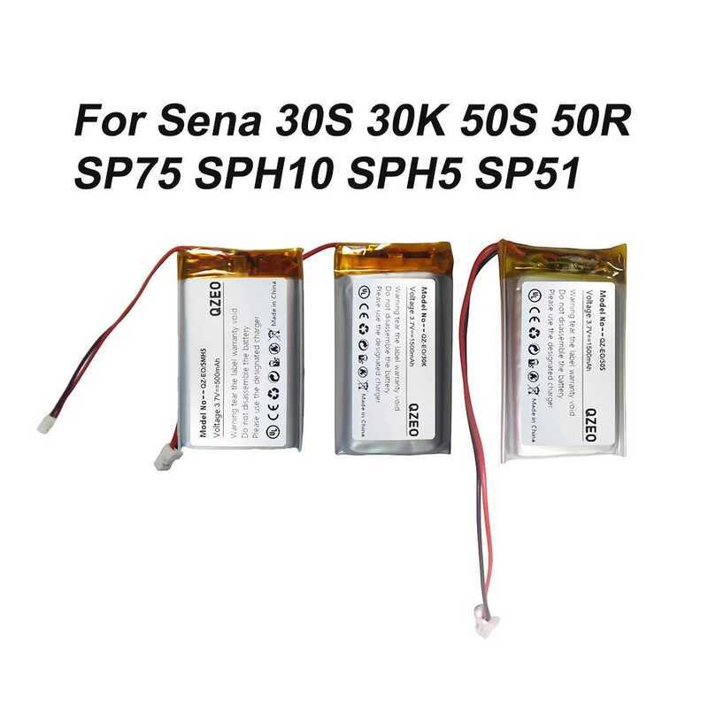 Sena แบตเตอรี่สำหรับหูฟังบลูทูธหมวกกันน็อค 30S 30K 50S 50R SP75 SPH10 SPH5 SP51