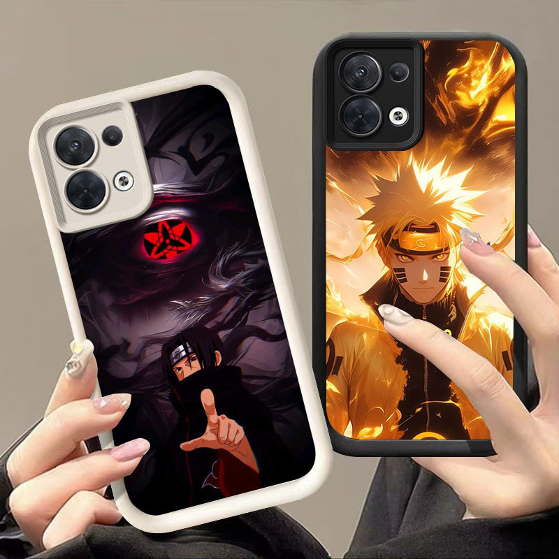 HK-36 MC NarutoปลอกกันกระแทกสําหรับซิลิโคนสีดําและสีขาวOPPO Reno 7Z 8 7 F21 8Z F21S Pro Lite 5G