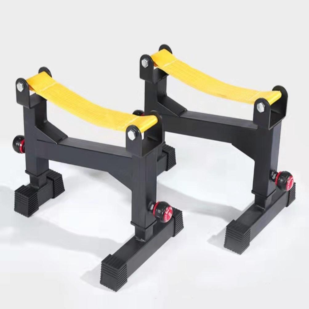 Deadlift บัฟเฟอร์ขาตั้ง barbell ปรับตำแหน่ง Rack ยกน้ำหนัก Deadlift Pad barbell Rack Home Fitness บ