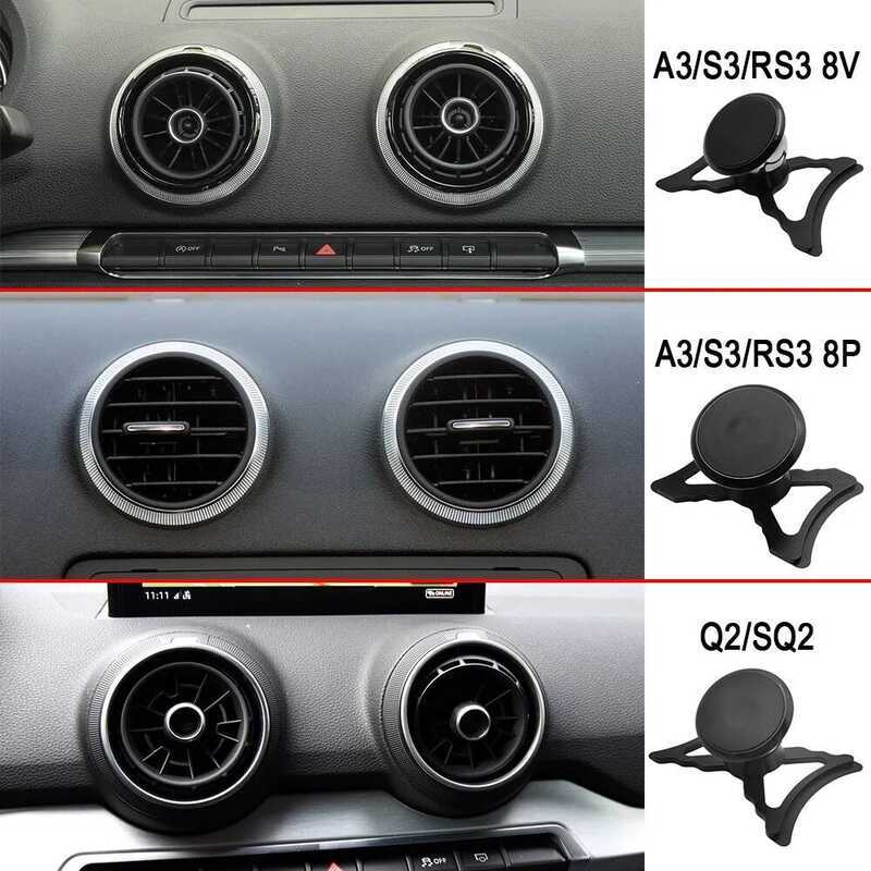▥ สำหรับ Audi A3 S3 Rs3 8V 8P โทรศัพท์ Q2 Sq2 Sportback S e Quattro Air Vent Mount ผู้ถือแม่