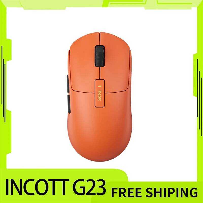 Incott ไม้เมาส์เกมมิ่ง G23 Pro ไร้สาย 8k Hot Swap โหมดคู่ ชาร์จเร็ว เซ็นเซอร์ Paw3950 อุปกรณ์เสริมสำ