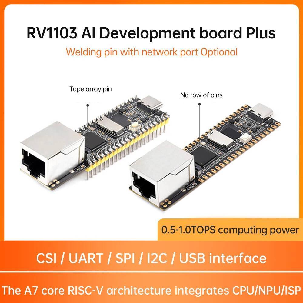 Luckfox Pico Plus RV1103 Linux AI Development Board Cortex-A7 พร้อมพอร์ต Ethernet รองรับ int4, int8,