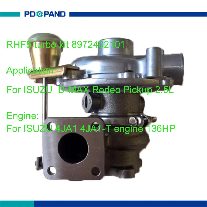motor turbocharger part RHF5 supercharger turbolader turbine for ISUZU 4JA1 4JA1T 4JA1L 2.5L 136HP