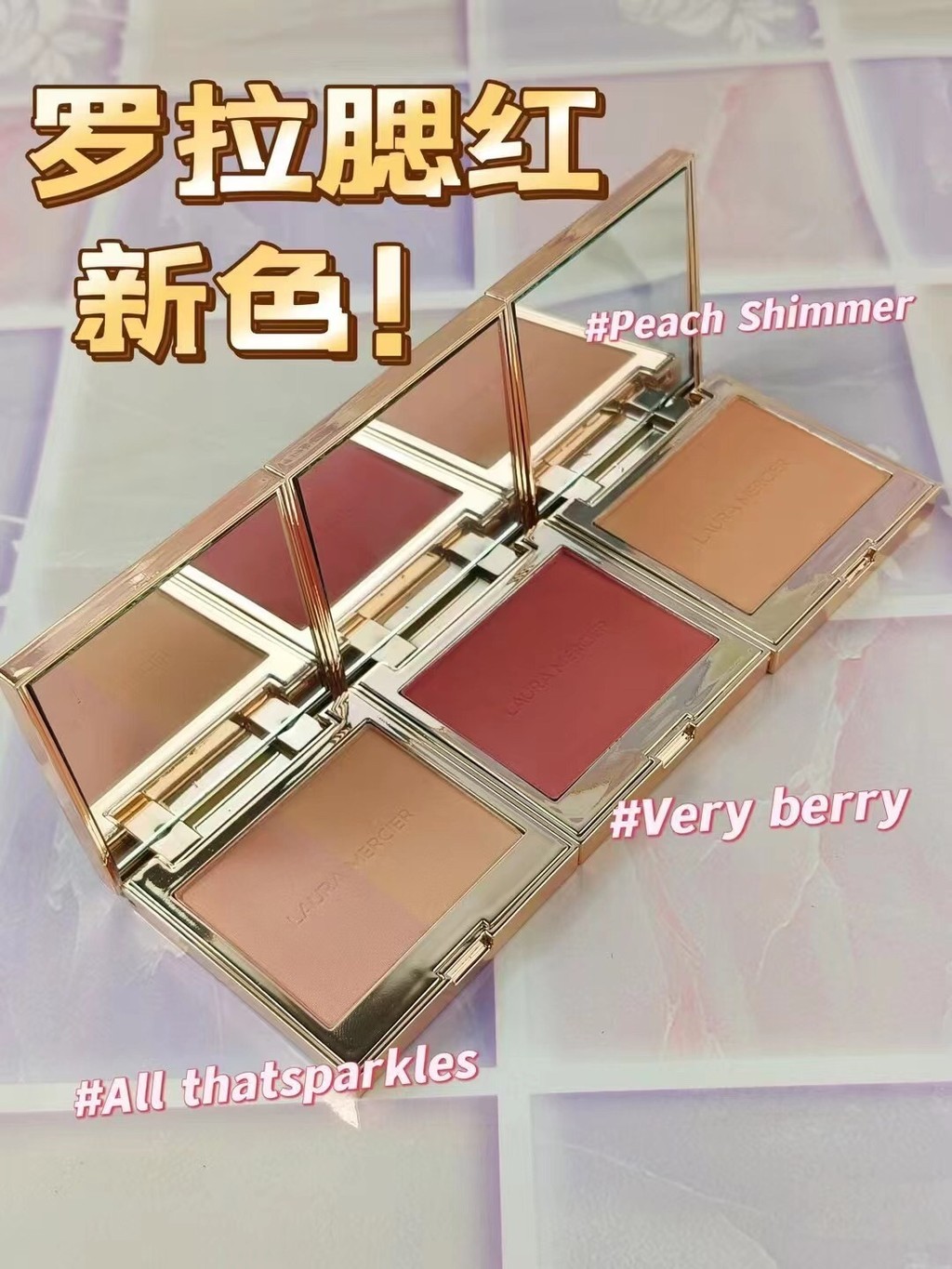 ส่วนบุคคล 52 Lola Blush Limited Edition 6g สีจํานวนพีช SHIMMER#粉晶蜜桃色, เบอร์รี่เวอร์รี่#细闪莓果色,,,ทุกอย