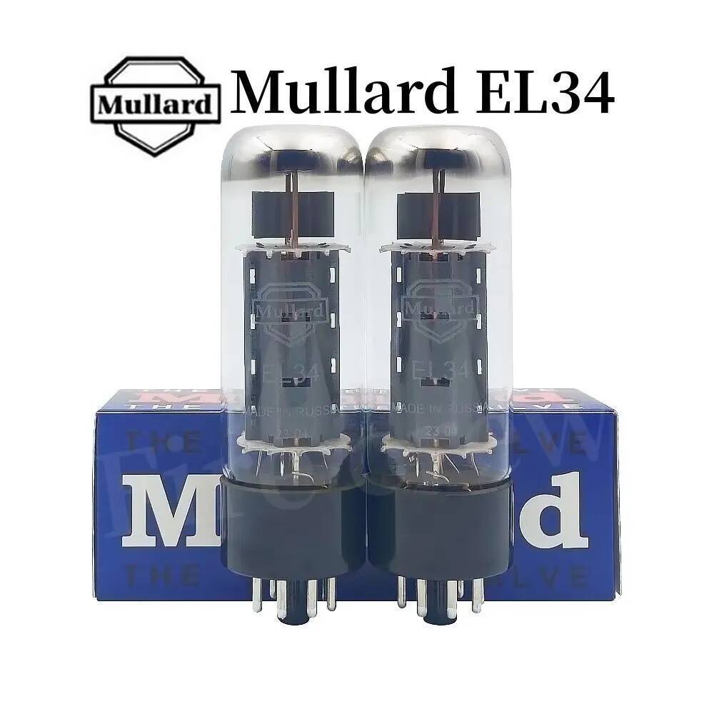 Mullard สูญญากาศหลอด EL34 อัพเกรด 5881 EL34C EL34B 6P3P 6CA7 KT66 6V6 KT77 6L6 HIFI Audio วาล์ว Elec